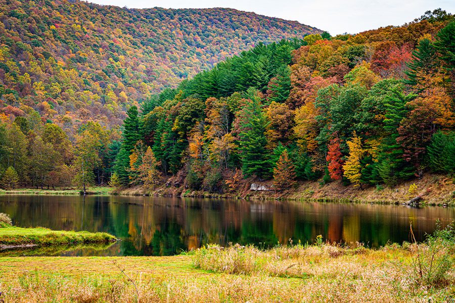 Pennsylvania - Beautiful Fall Foliage in the Mountains of Pennsylvania